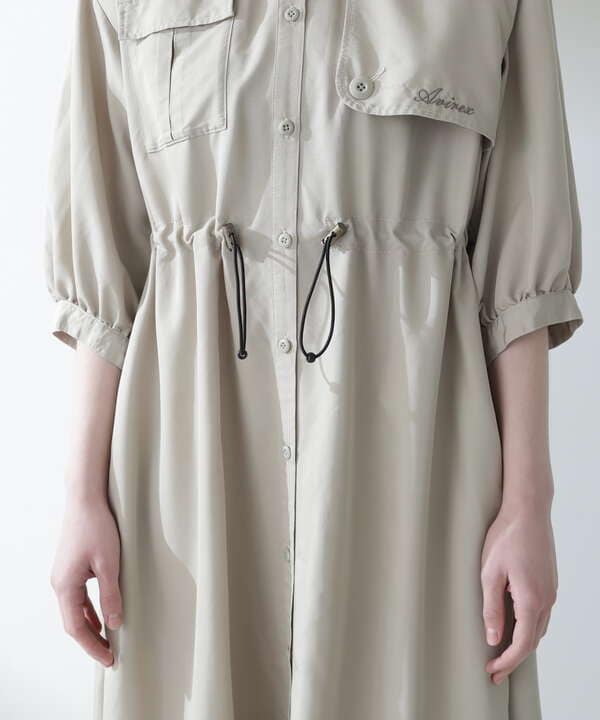 STORM FLAP DETAILE LONG SHIRTS/ストームフラップ ロングシャツ/ワンピ