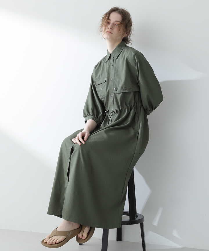 STORM FLAP DETAILE LONG SHIRTS/ストームフラップ ロングシャツ/ワンピ