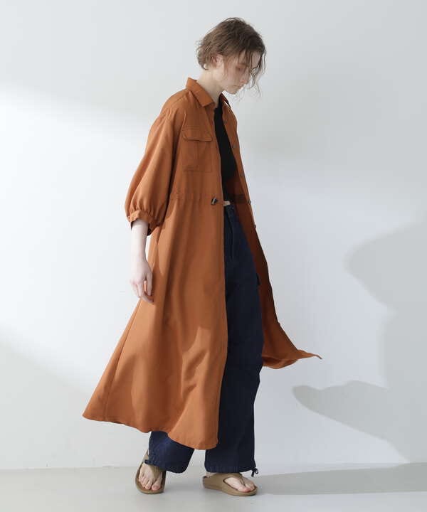 STORM FLAP DETAILE LONG SHIRTS/ストームフラップ ロングシャツ/ワンピ