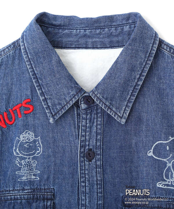 《AVIREX×PEANUTS》DENIM SHIRTS/アヴィレックス×ピーナッツ デニムシャツ