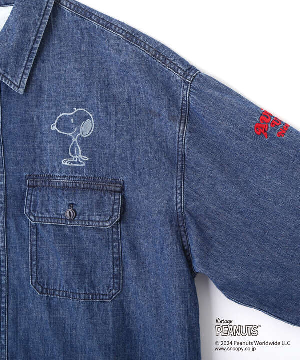 《AVIREX×PEANUTS》DENIM SHIRTS/アヴィレックス×ピーナッツ デニムシャツ