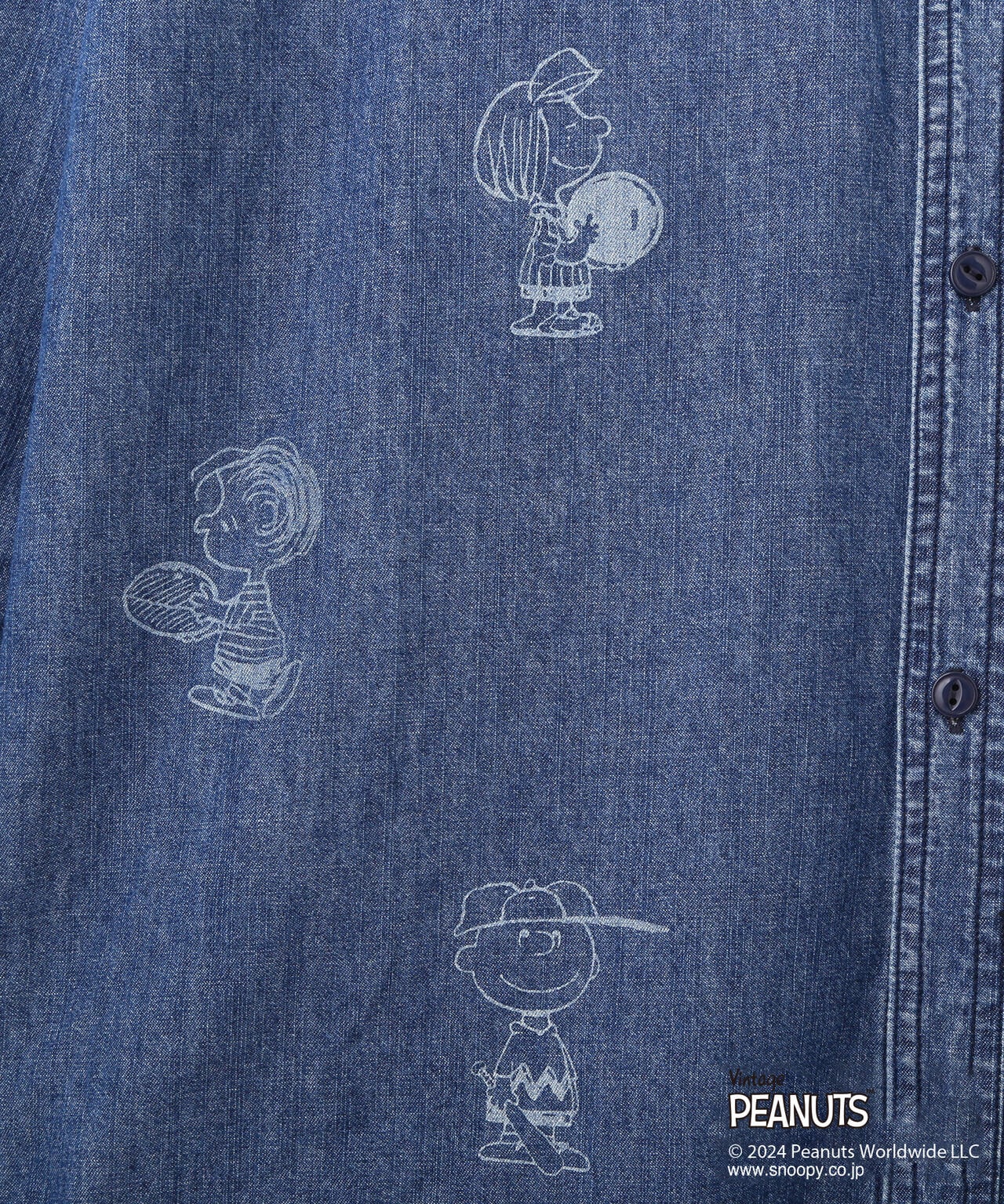 《AVIREX×PEANUTS》DENIM SHIRTS/アヴィレックス×ピーナッツ デニムシャツ