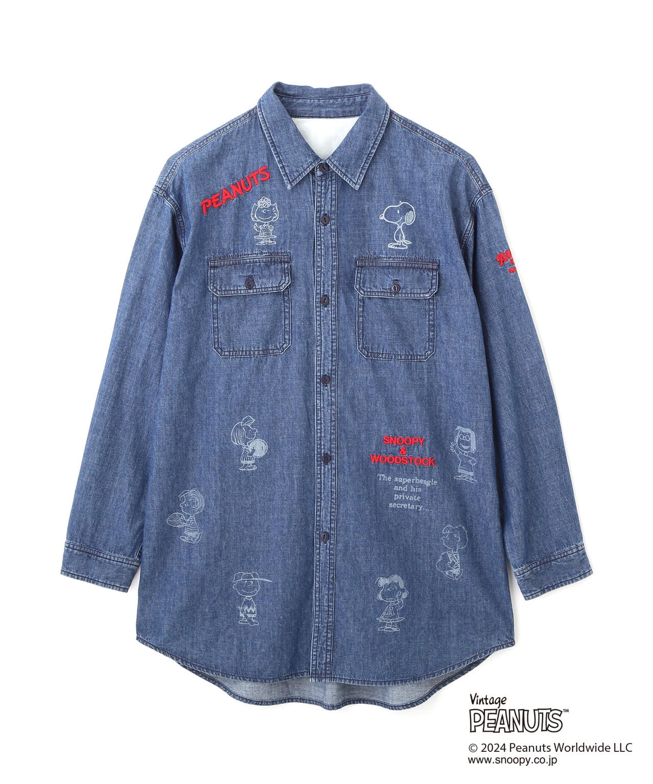 《AVIREX×PEANUTS》DENIM SHIRTS/アヴィレックス×ピーナッツ デニムシャツ