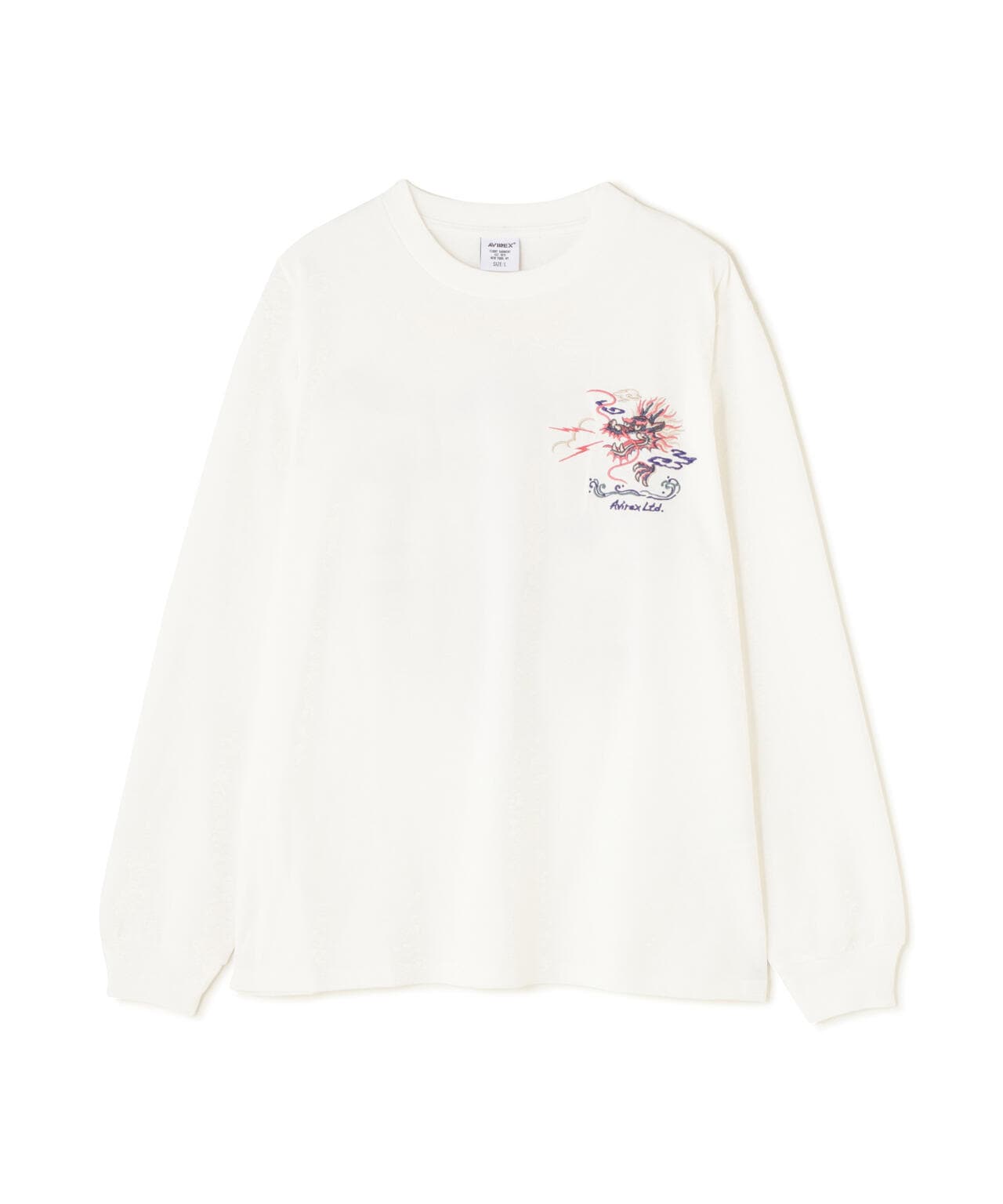 EMBROIDERY T-SHIRT "JAPAN MAP" / エンブロイダリー 長袖Tシャツ "ジャパン マップ" / AVIREX /