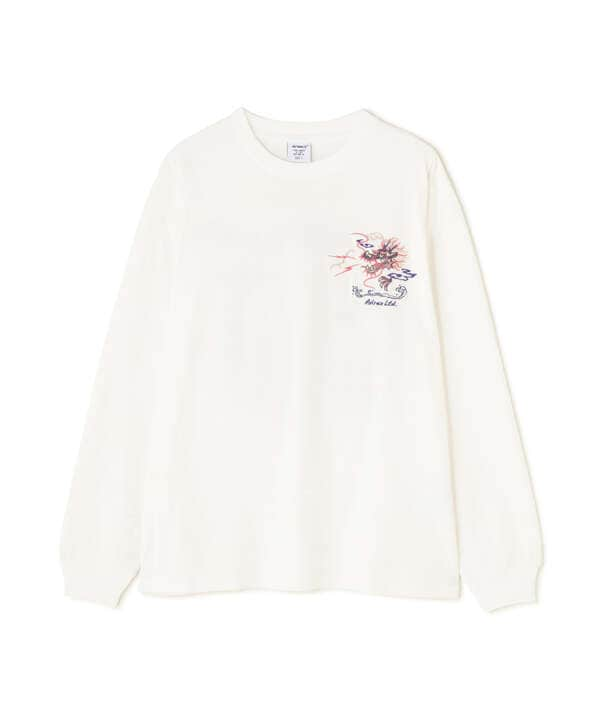 EMBROIDERY T-SHIRT "JAPAN MAP" / エンブロイダリー 長袖Tシャツ "ジャパン マップ" / AVIREX /