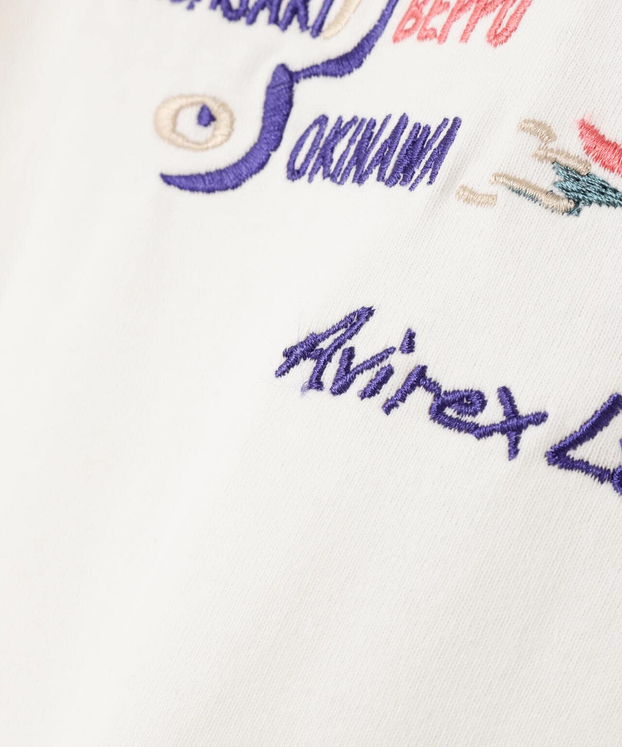 EMBROIDERY T-SHIRT "JAPAN MAP" / エンブロイダリー 長袖Tシャツ "ジャパン マップ" / AVIREX /