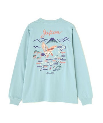 EMBROIDERY T-SHIRT ”JAPAN MAP” / エンブロイダリー 長袖Tシャツ ”ジャパン マップ” / AVIREX /