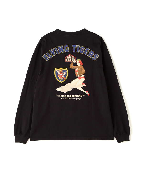 LONGSLEEVE T-SHIRT "FLYING TIGERS" / 長袖Tシャツ "フライングタイガース" / AVIREX 