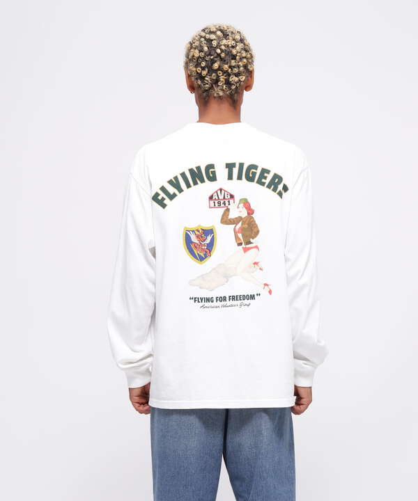 LONGSLEEVE T-SHIRT "FLYING TIGERS" / 長袖Tシャツ "フライングタイガース" / AVIREX 