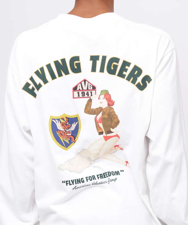 LONGSLEEVE T-SHIRT "FLYING TIGERS" / 長袖Tシャツ "フライングタイガース" / AVIREX 