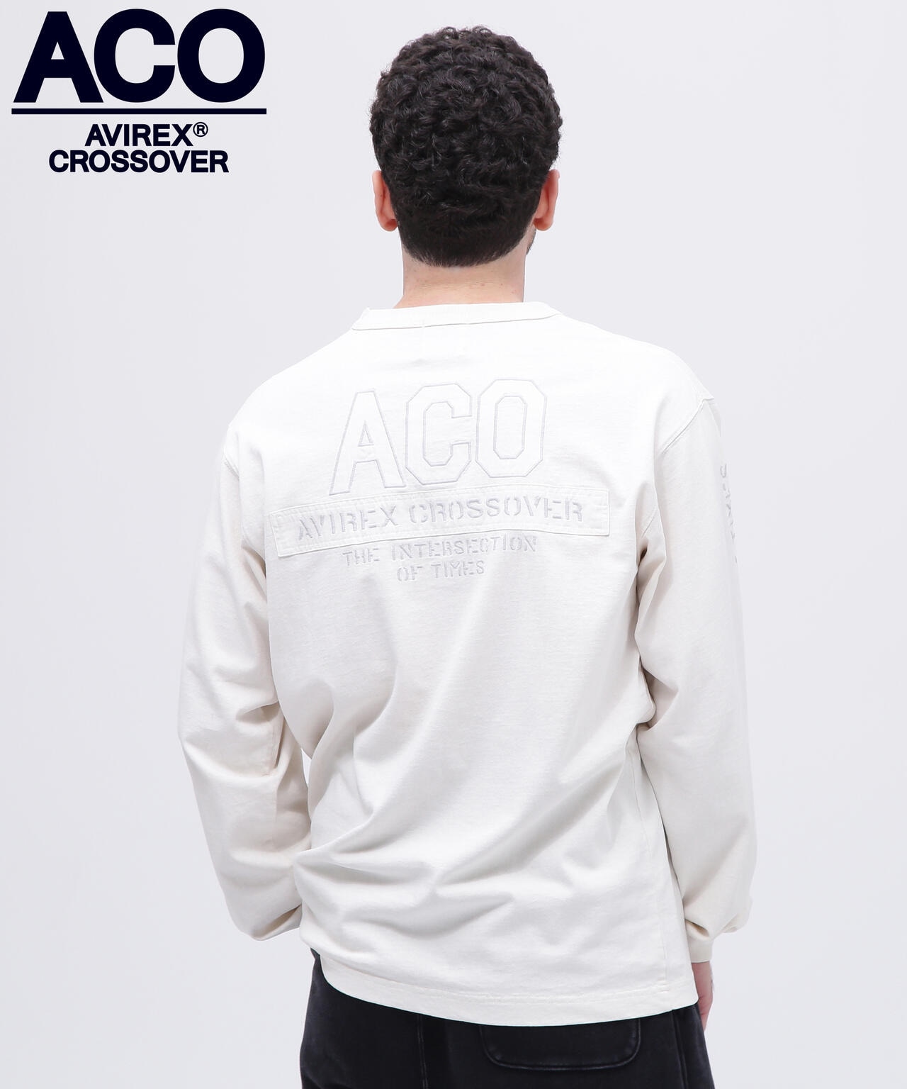 《CROSSOVER》FADED WASH LONGSLEEVE T-SHIRT / フェイデッド ウォッシュ 長袖Tシャツ 