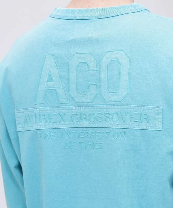 《CROSSOVER》FADED WASH LONGSLEEVE T-SHIRT / フェイデッド ウォッシュ 長袖Tシャツ 