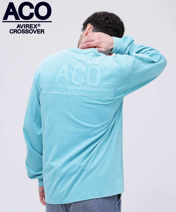 《CROSSOVER》FADED WASH LONGSLEEVE T-SHIRT / フェイデッド ウォッシュ 長袖Tシャツ 