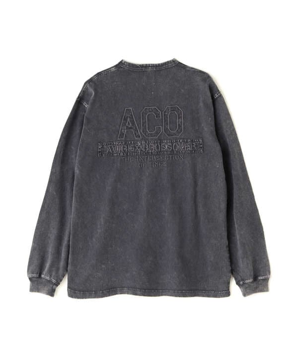 《CROSSOVER》FADED WASH LONGSLEEVE T-SHIRT / フェイデッド ウォッシュ 長袖Tシャツ 