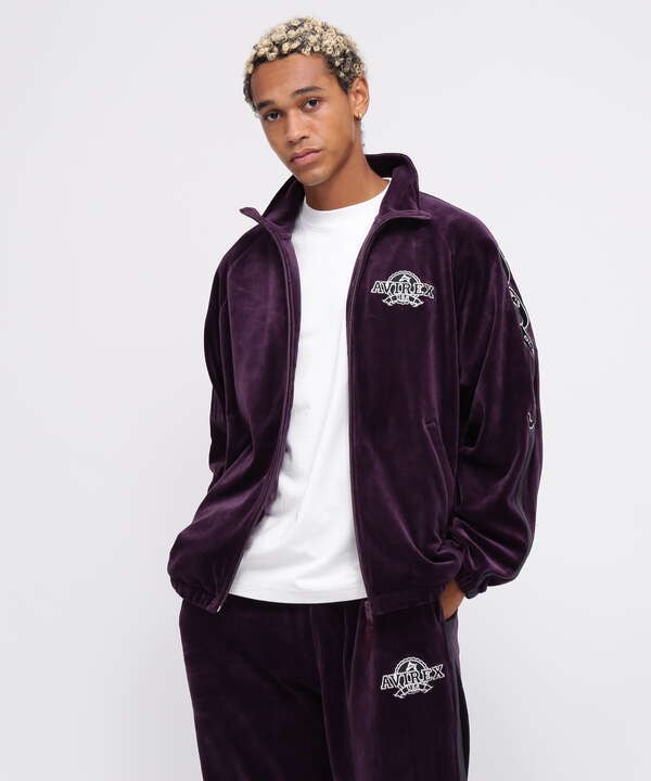 《WEB&DEPOT限定》VELOUR TRACK JACKET / ベロア トラックジャケット