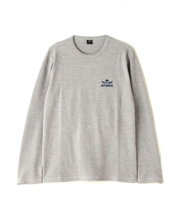 《WEB&DEPOT限定》MINIWAFFLE STENCIL LONGSLEEVE T-SHIRT / ミニワッフル ステンシル 長袖