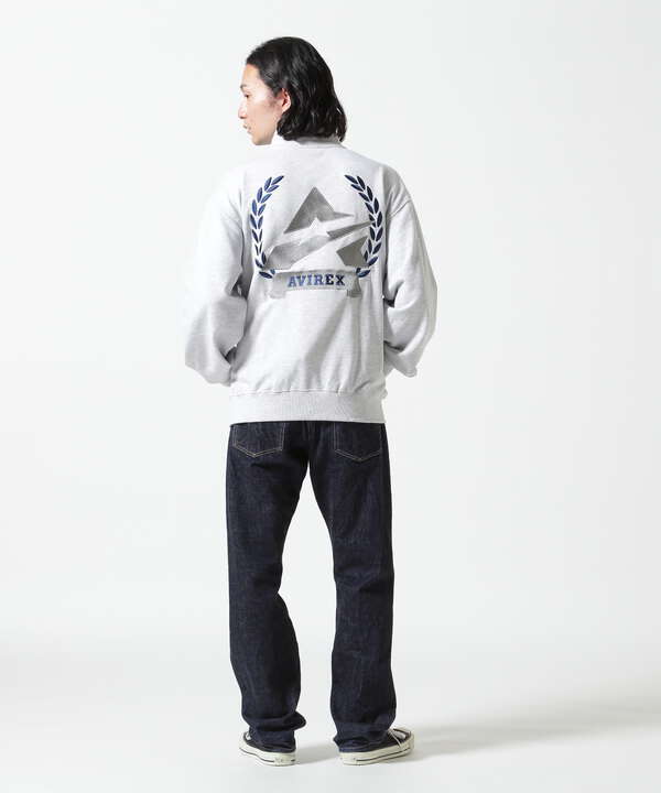 《WEB&DEPOT限定》ASTAR HALFZIP SWEAT / Aスター ハーフジップスウェット / AVIREX / アヴィレックス