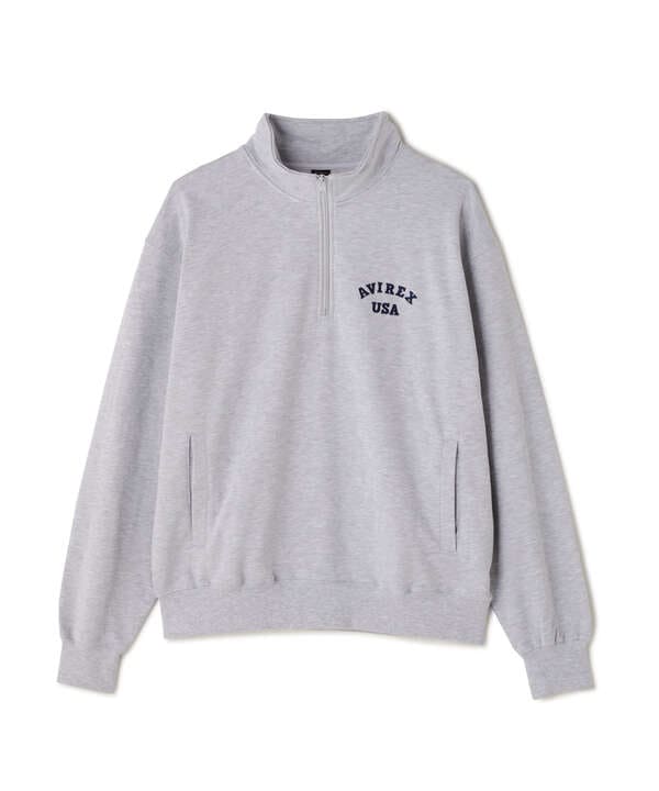 《WEB&DEPOT限定》ASTAR HALFZIP SWEAT / Aスター ハーフジップスウェット / AVIREX / アヴィレックス