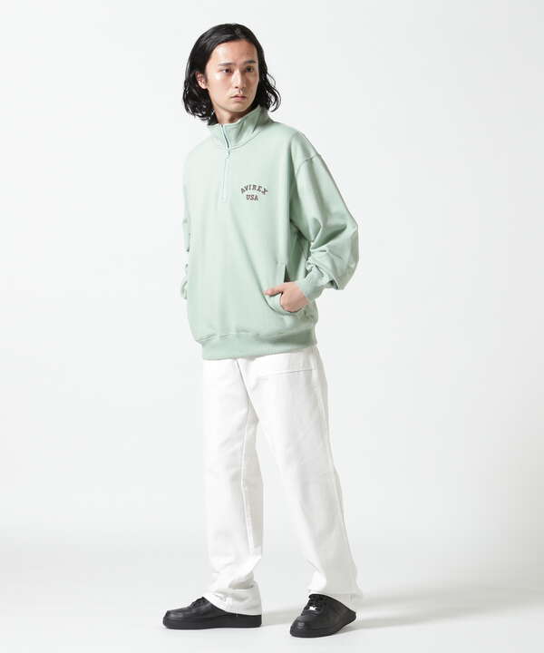 《WEB&DEPOT限定》ASTAR HALFZIP SWEAT / Aスター ハーフジップスウェット / AVIREX / アヴィレックス