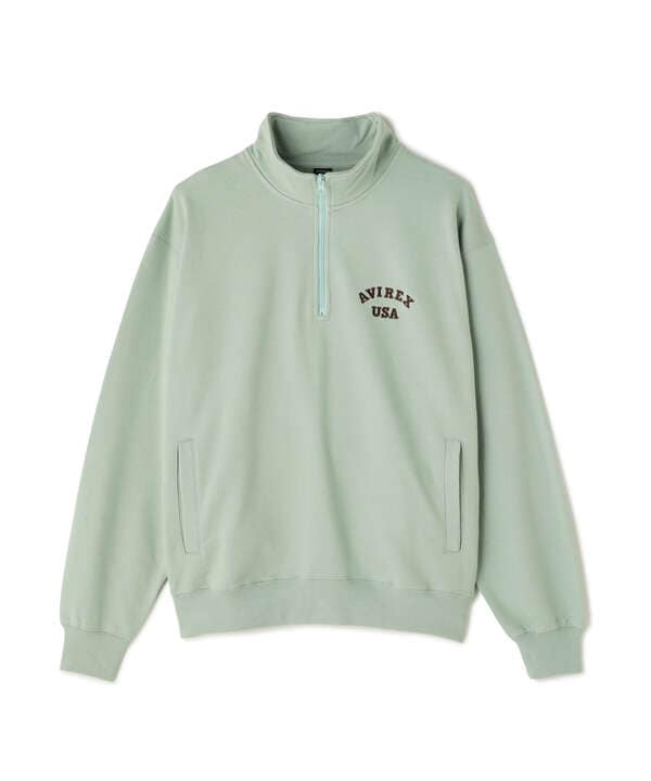 《WEB&DEPOT限定》ASTAR HALFZIP SWEAT / Aスター ハーフジップスウェット / AVIREX / アヴィレックス