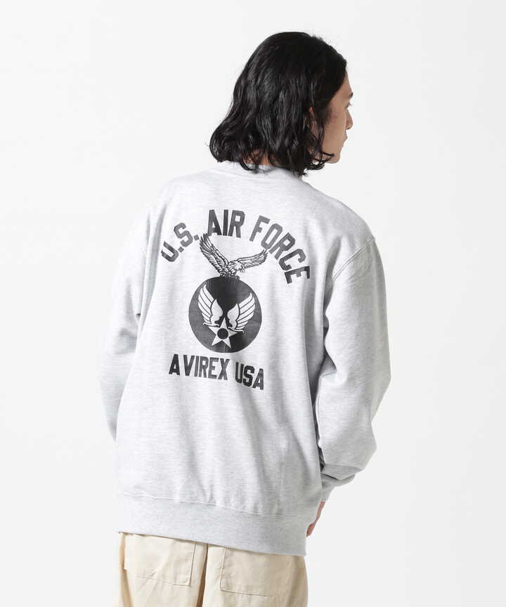 《WEB&DEPOT限定》USAF CREWNECK SWEAT / USAF クルーネック スウェット / AVIREX 