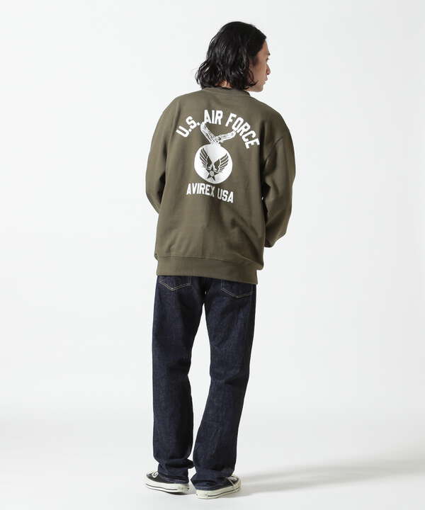 《WEB&DEPOT限定》USAF CREWNECK SWEAT / USAF クルーネック スウェット / AVIREX 