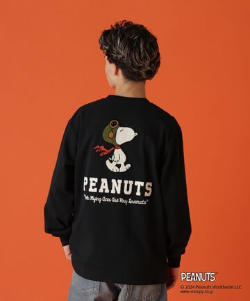 《AVIREX × PEANUTS》LONGSLEEVE　T-SHIRT ”FLYING ACE” /長袖Tシャツ ”フライング エース” 