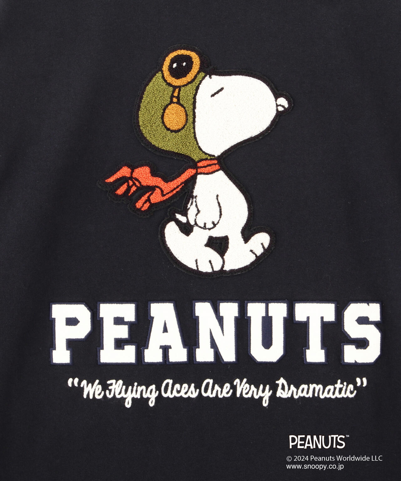 《AVIREX × PEANUTS》LONGSLEEVE　T-SHIRT "FLYING ACE" /長袖Tシャツ "フライング エース" 