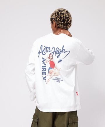 《WEB&DEPOT限定》L/S T-SHIRT PINUP GIRL 24/ピンナップガール 