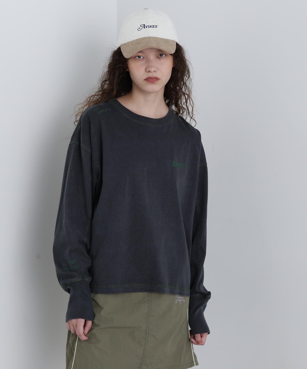 COLOR STITCH L/S T-SHIRT/カラーステッチロングスリーブTシャツ