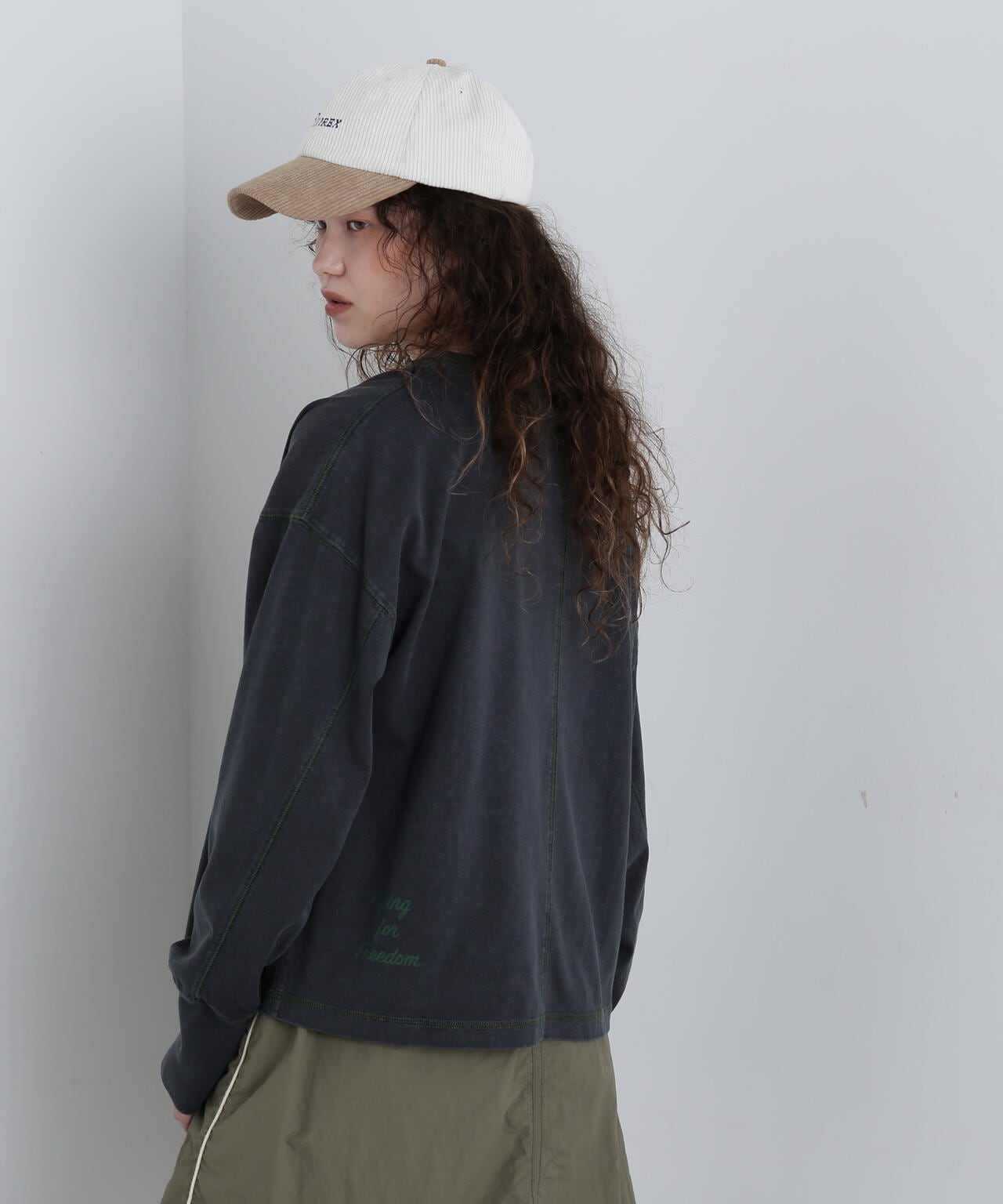 COLOR STITCH L/S T-SHIRT/カラーステッチロングスリーブTシャツ