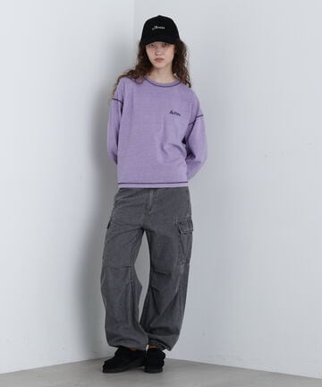 COLOR STITCH L/S T-SHIRT/カラーステッチロングスリーブTシャツ