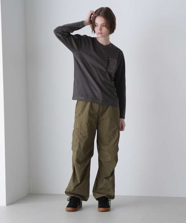 《直営店限定》L/S FADE WASH MA-1 POCKET/フェイドウォッシュ MA-1