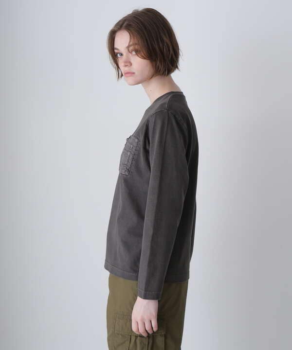 《直営店限定》L/S FADE WASH MA-1 POCKET/フェイドウォッシュ MA-1