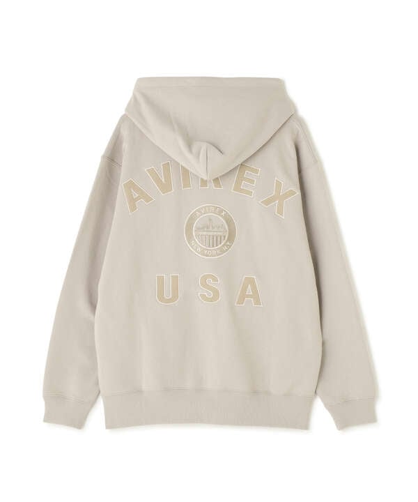 VARSITY LOGO ZIP SWEAT PARKA NYC / ジップ スウェット パーカー