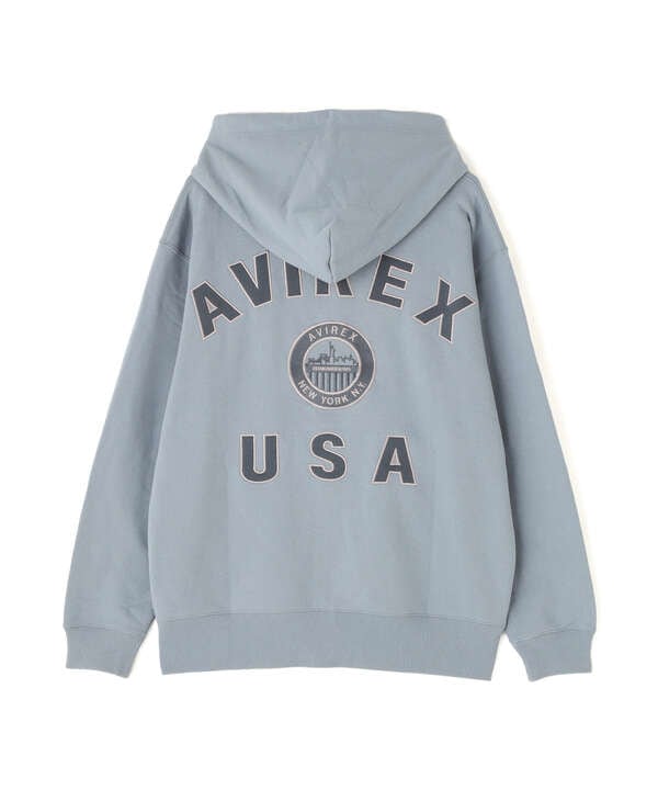 VARSITY LOGO ZIP SWEAT PARKA NYC / ジップ スウェット パーカー