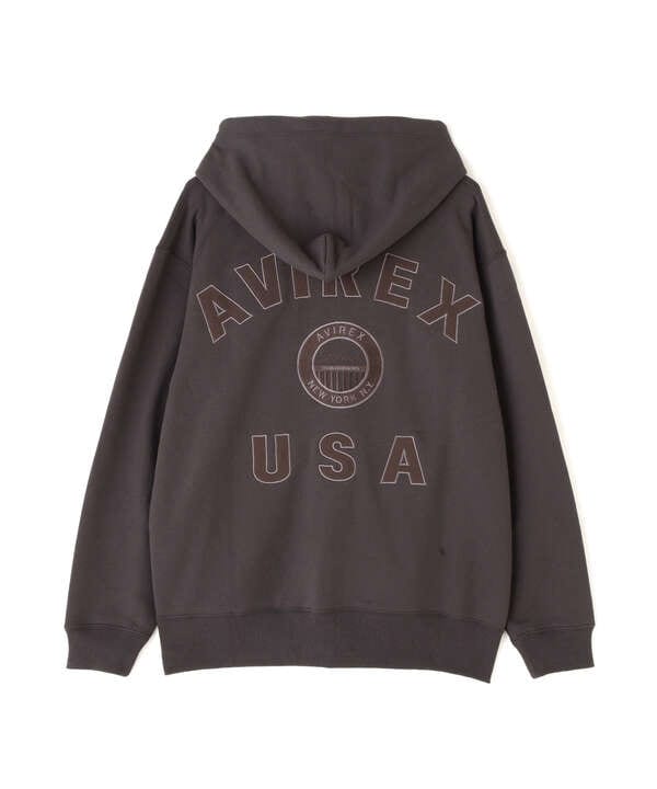 VARSITY LOGO ZIP SWEAT PARKA NYC / ジップ スウェット パーカー