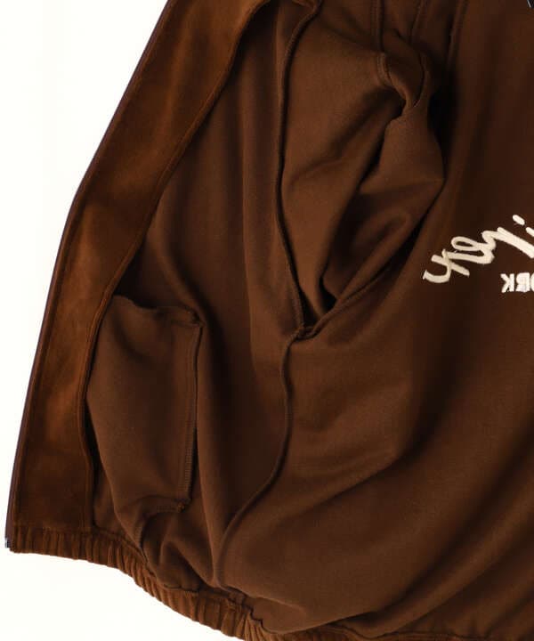 VELOUR ZIP PRAKA CURSIVE LOGO / ベロア ジップ パーカー カーシブロ