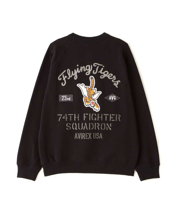 CREWNECK SWEAT FRYING TIGERS / クルーネックスウェット フライングタイガース / AVIREX