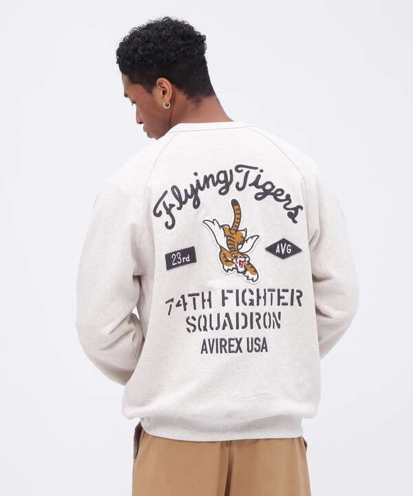 CREWNECK SWEAT FRYING TIGERS / クルーネックスウェット フライングタイガース / AVIREX