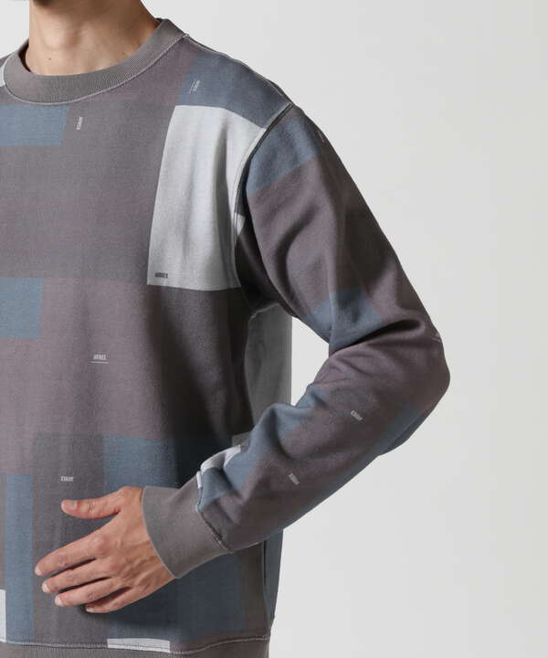 CREW NECK SWAET GEOMETRY / クルー ネック スウェット ジオメトリー / AVIREX / アヴィレックス