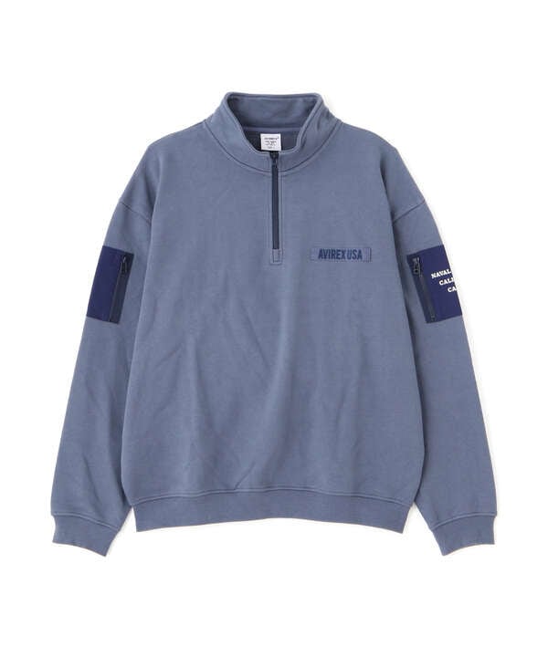 《WEB限定》HALF ZIP FATIGUE SWEAT/ハーフジップ ファティーグ スウェット