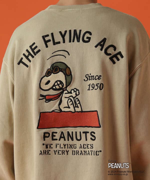 《AVIREX × PEANUTS》CREWNECK SWEAT "FLYING ACE" / クルーネック スウェット 