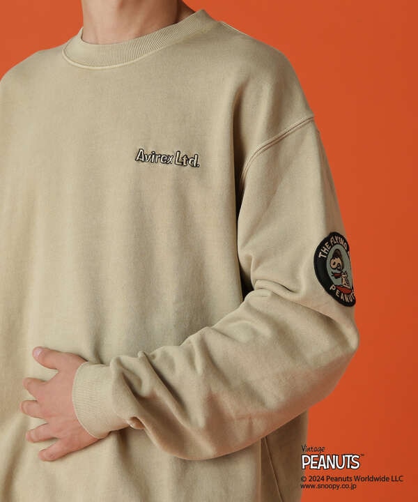 《AVIREX × PEANUTS》CREWNECK SWEAT "FLYING ACE" / クルーネック スウェット 