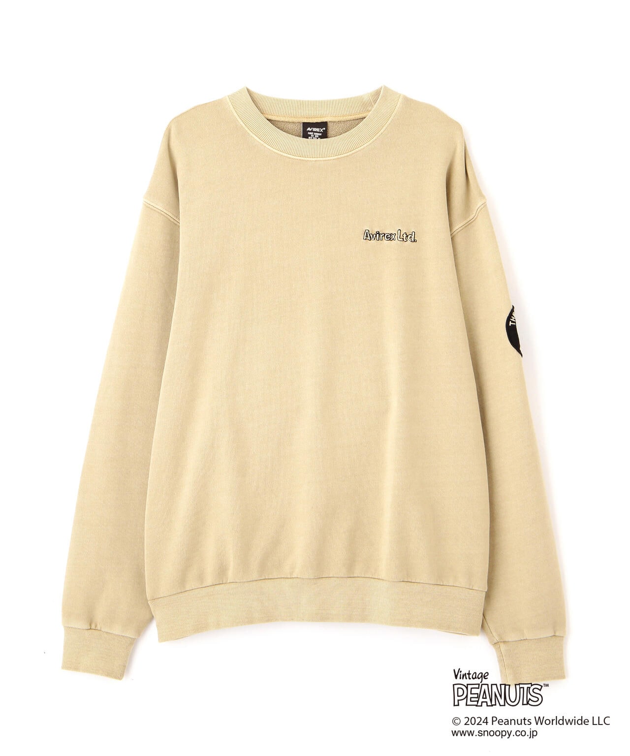 《AVIREX × PEANUTS》CREWNECK SWEAT "FLYING ACE" / クルーネック スウェット 