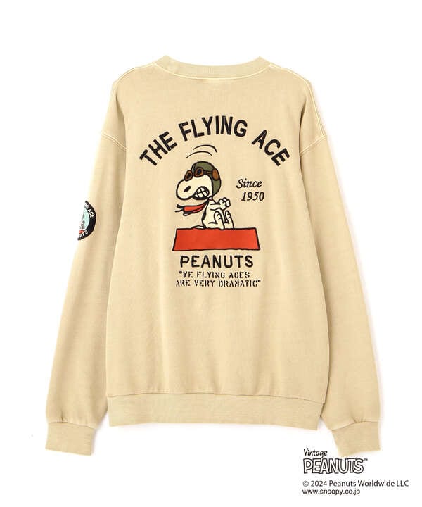 《AVIREX × PEANUTS》CREWNECK SWEAT "FLYING ACE" / クルーネック スウェット 