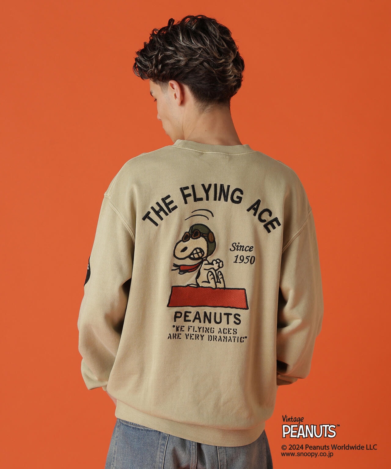 《AVIREX × PEANUTS》CREWNECK SWEAT "FLYING ACE" / クルーネック スウェット 