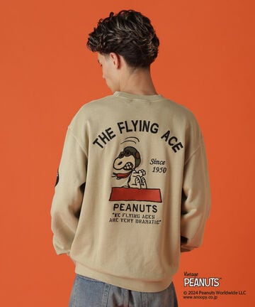 《AVIREX × PEANUTS》CREWNECK SWEAT ”FLYING ACE” / クルーネック スウェット 