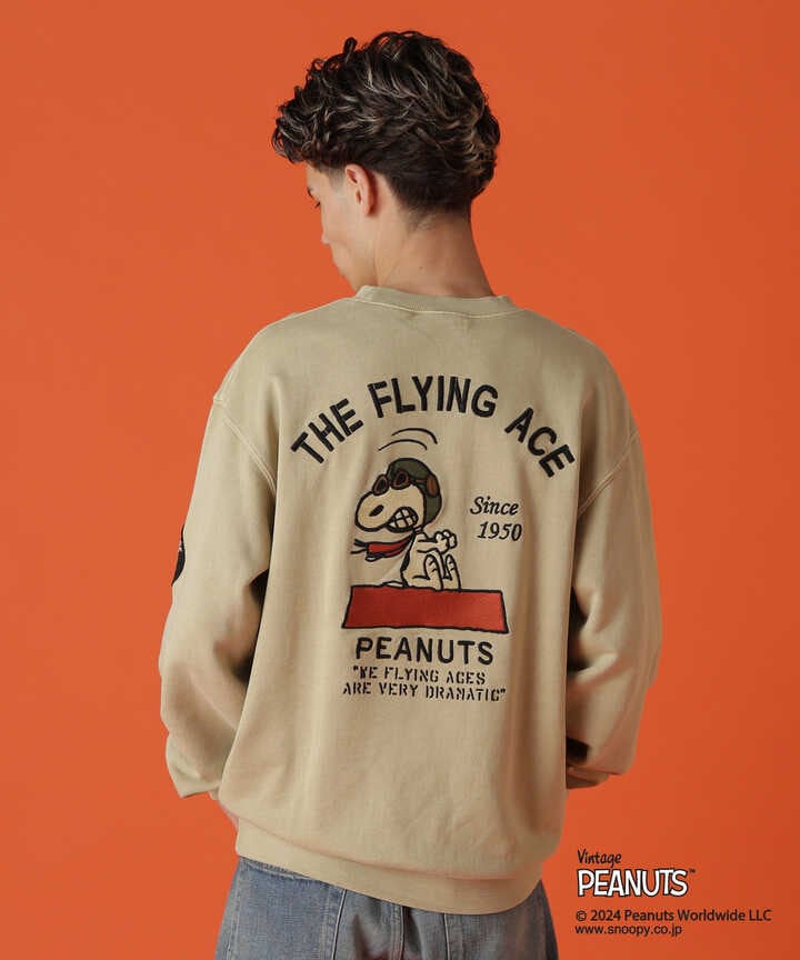 《AVIREX × PEANUTS》CREWNECK SWEAT ”FLYING ACE” / クルーネック スウェット 