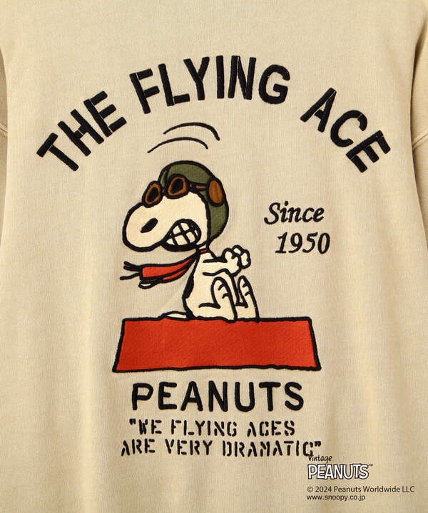 《AVIREX × PEANUTS》CREWNECK SWEAT "FLYING ACE" / クルーネック スウェット 